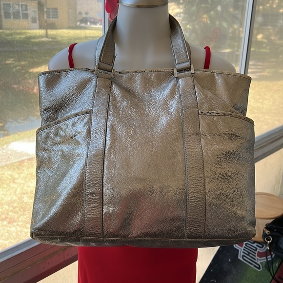 Tory Burch Rare Leather Metallic Tote - Picture 4 of 6